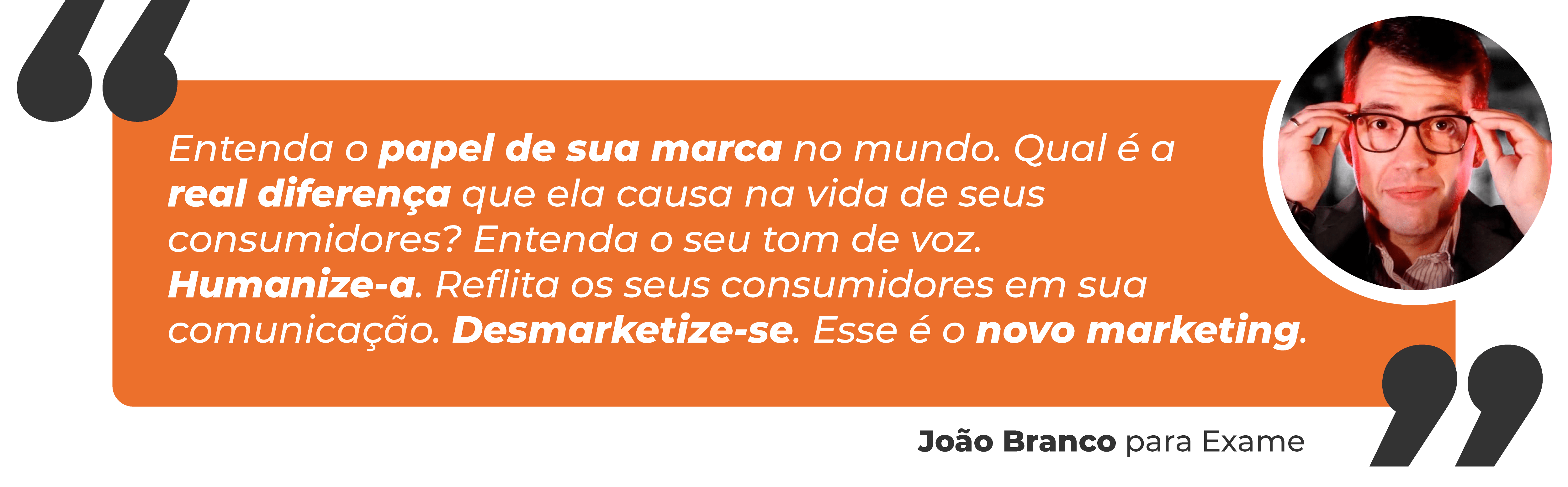 Citação de marketing no mercado financeiro. 